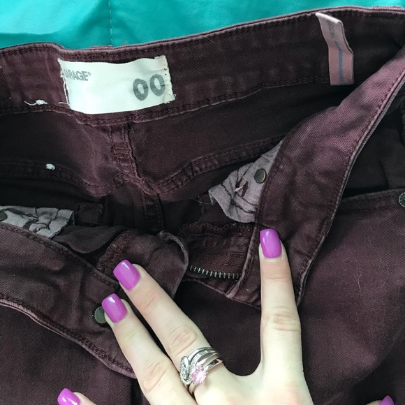 Burgundy Garage jeans - Picture 2 of 3